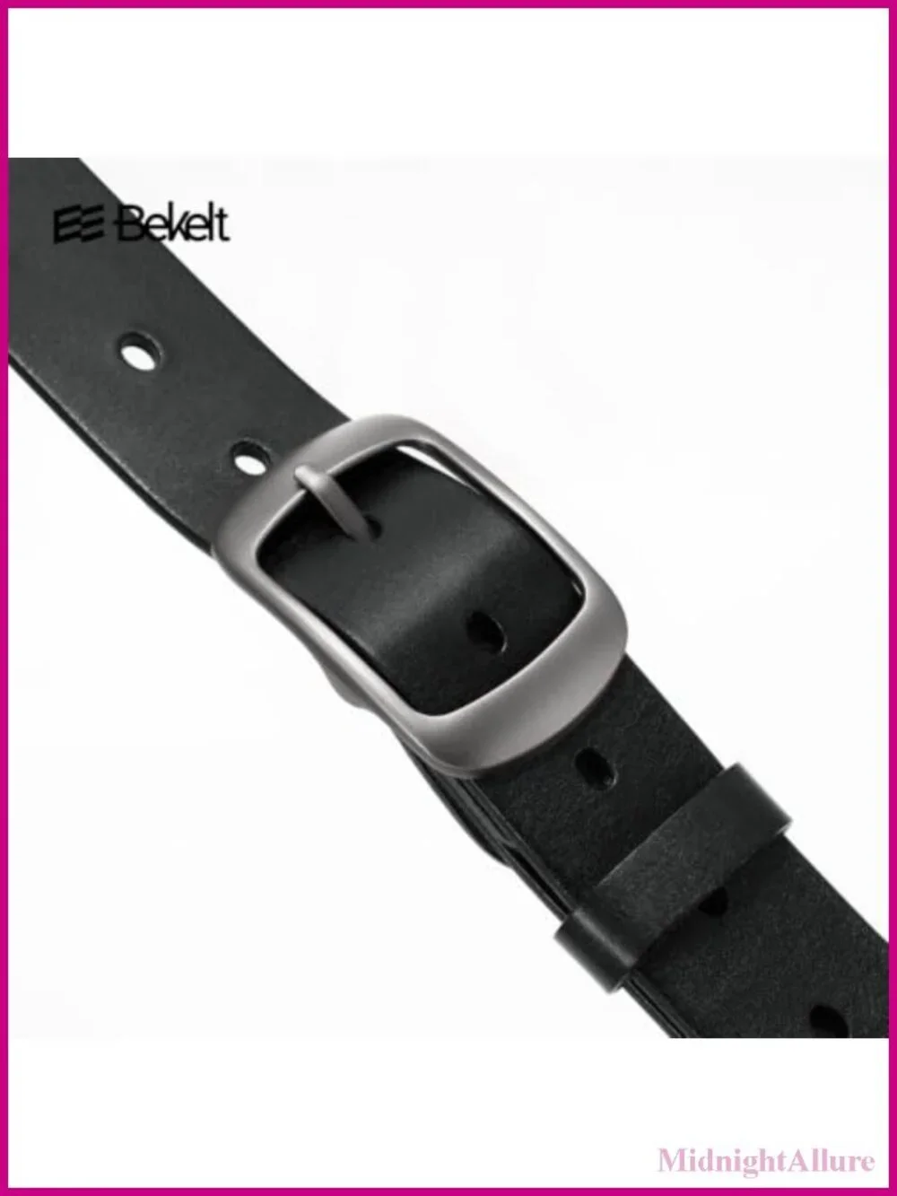 Full Grain Genuine Leather Belt Casual Waist Belt Pin Buckle